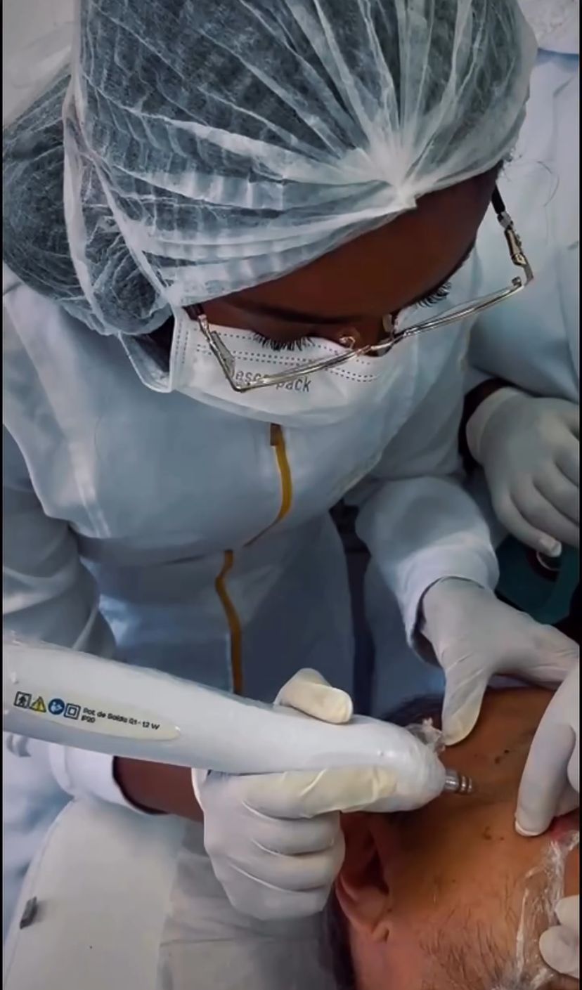 Jato de Plasma — clarificação da pele